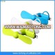 2 in 1 Portable Mini Micro USB Mobile phone Fan for iphone and for Android