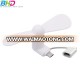 100% tested Mini 2 in 1 Portable Micro USB Fan For iPhone 5 6 hand Fans for Samsung Android OTG Smartphones USB Gadget