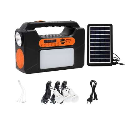 Mini Projects Solar Power  Lighting Systems 6V Solar Generator System 3W Solar Panels Solar Energy System With Speaker Home