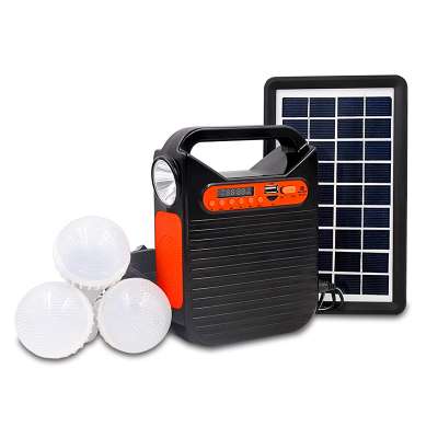 factory direct supply solar energy systems 4000mAH Battery capacity solar light system with speaker