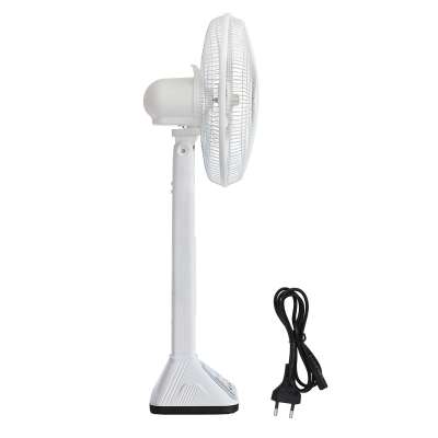 16 inch stand fan 3 wind speed plastic electric motor standing fan solar portable electric fan