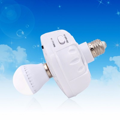 Remote 220V AC E27 Bulb with two color LED Rechargeable Emergency Bulb