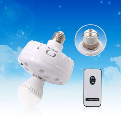 Hot sale in Indonesia with 220V AC Bulb middle E27 B22 Remote Control LED Emergency Light