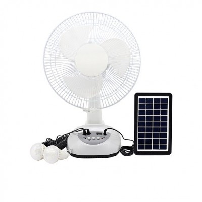 Outdoor Fan Table New 2020 Summer White Solar power fan