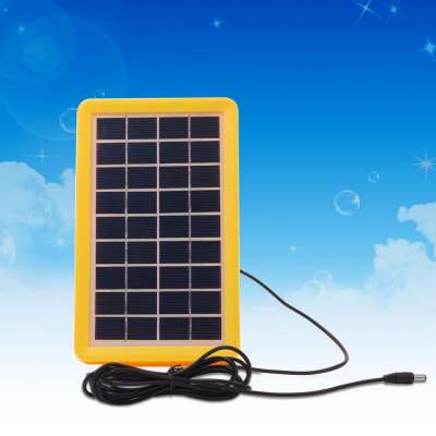 China manufacturer high quality portable 9V3W polycrystalline solar panel with  charge led light