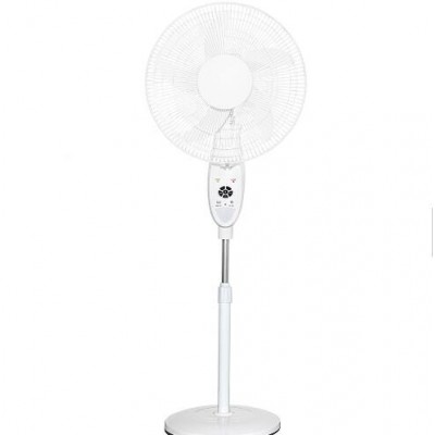 Emergency 18 inch Solar power Rechargeable Fan with inner Battery adjustable high Stand Solar Fan with LED Light